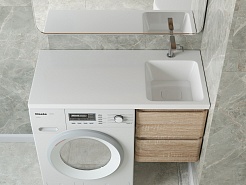 Madera Раковина под стиральную машину Kamilla 100 R белая – фотография-3